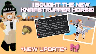 🎀 I BOUGHT THE KNAPSTRUPPER HORSE HORSE VALLEY 🐴  roblox horsevalley  alextheequestrian [upl. by Etnecniv]