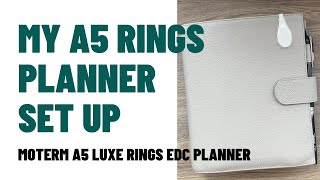 A5 Rings Planner Set Up [upl. by Staley228]