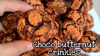 CHOCO BUTTERNUT CRINKLES RECIPE [upl. by Bacchus]