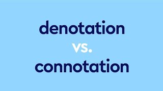 Difference Between Denotation And Connotation in English With Definitions Examples and Pictures [upl. by Parhe]