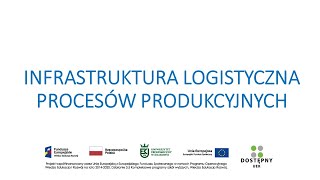 INFRASTRUKTURA LOGISTYCZNA PROCESÓW PRODUKCYJNYCH [upl. by Ynafit]