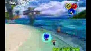 Sonic HeroesSeaside Hill Extra Mission Team Sonic A Rank [upl. by Atilal]