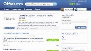 Dillards Coupon Code 2013  How to use Promo Codes and Coupons for Dillardscom [upl. by Aralomo394]