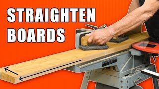 Tips to Straighten Boards and Squaring Lumber [upl. by Ynatil]