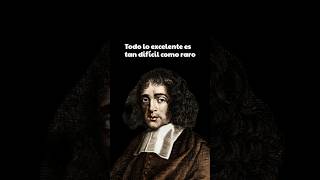 ¿Por qué lo Excelente es Raro Spinoza Tiene la Respuesta spinoza frasesfilosoficas fyp [upl. by Enela]