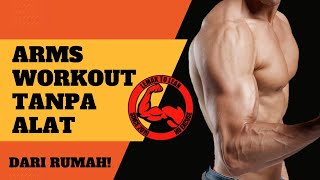 ARMS WORKOUT  NO EQUIPMENT  HOME WORKOUT  BUILD MUSCLE  LEMAK TO LEAN [upl. by Killion]