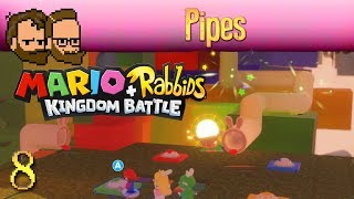 Pipes  Lets Play MARIO  RABBIDS KINGDOM BATTLE  Press Press Pass  ep8 [upl. by Yenittirb964]