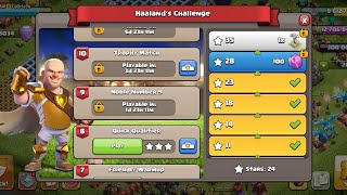 Fastest way to 3 star to the Quick Qualifier 8haalands challenge coc clashofclans [upl. by Ocinom]