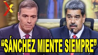 Maduro RIDICULIZA a Sánchez y le ACUSA de “MENTIR SIEMPRE” [upl. by Eisenstark]