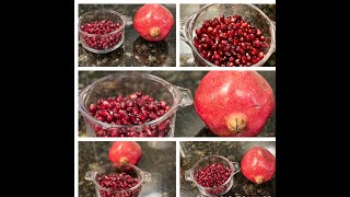 Easy way To Deseed PomegranateEasyga Danimma ginjalu tisevidanamసులభంగా దానిమ్మగింజలు తీసేవిధానం [upl. by Notsek9]