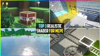 ✓ REALISTIC TOP 3 SHADERS FOR MCPE 118 IN 2GB 3G RAM ANDROID NO LAG MINECRAFT PE RTX [upl. by Gram]