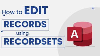 Microsoft Access Tips  How to EDIT Records using VBA Recordsets [upl. by Ezarra]