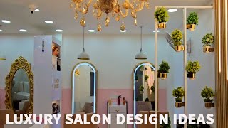 Interior design Of A Compact Yet Luxury Salon  Interior Design Service amp Ideas Delhi amp NCR [upl. by Teriann]