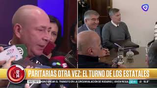 Paritarias el gobierno recibe a estatales [upl. by Ylicic]