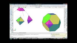 Octaedro truncado y hexaedro tetrakis con AutoCAD [upl. by Weig]