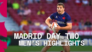 Its an Antoine Dupont MASTERCLASS  Madrid Mens HSBC SVNS Day Two Highlights [upl. by Bollay]