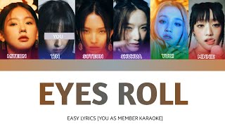 KARAOKE GIDLE  EYES ROLL YOU AS MEMBER KARAOKE [upl. by Aihsekram170]