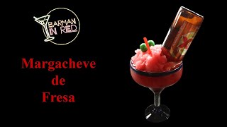 CÓCTELES CON TEQUILA Y CERVEZA 🌵 MARGACHEVE DE FRESA 🍓 [upl. by Ardnuek]