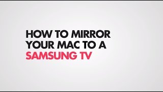 Mirror your Macbook wirelessly to Samsung Smart TV without AppleTV or AirPlay [upl. by Tandi710]