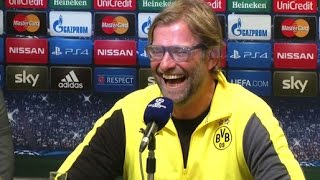 PKSpaß Dolmetscher imitiert Jürgen Klopp quotWeltklassequot  Borussia Dortmund  FC Arsenal [upl. by Gibe449]