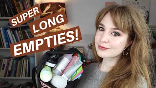 FEBRUARY EMPTIES  Hannah Louise Poston  MY BEAUTY BUDGET [upl. by Tugman]