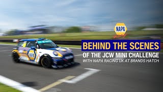 Get Off The Brakes NAPA Racing UK MINI Challenge at Brands Hatch [upl. by Llenahs]