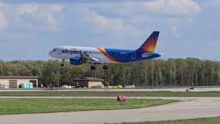 Allegiant Air flight 3450 from FLL the inaugural flight that is year round at TVC on 51724 [upl. by Hallerson]