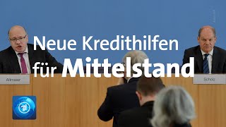 Bundesregierung will zusätzliche CoronaHilfen für den Mittelstand [upl. by Nirehs]