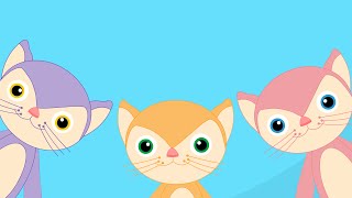 Three Little Kittens  Nursery Rhyme [upl. by Eillo]