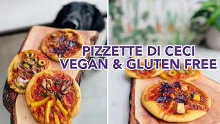 Pizzette di farina di ceci vegan e senza glutine  ricetta proteica facile e veloce 🌱 [upl. by Acimehs296]