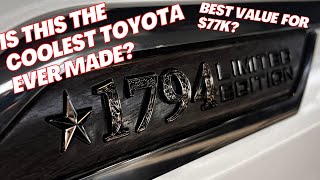 Toyota TUNDRA 1794 LIMITED EDITION review and Walkaround [upl. by Akemehs]