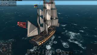 Redoubtable Vs LOcean Third Vs First Rate Naval Action Battle Gameplay [upl. by Oderfla]