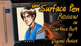 Review Can you use New Surface pen on old Surface Pro 4 Full review by Digital Artist Gatsby Yeh [upl. by Kataway767]