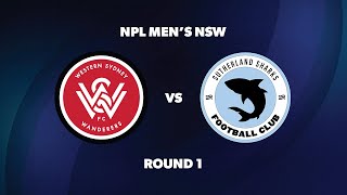 NPL Men’s NSW Round 1 Western Sydney Wanderers FC v Sutherland Sharks FC [upl. by Neona]