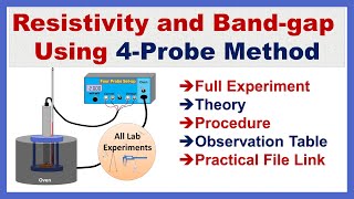 FourProbe Experiment  Resistivity and Bandgap  Link to Lab Report [upl. by Haskel293]