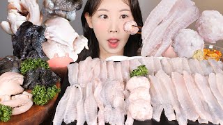 한국에서 제일 비싼 회✨ 줄가자미회 뼈다짐 내장 먹방 Roughscale Sole Sashimi eating show mukbang korean food [upl. by Elane]