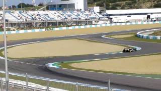 F1 Testing 2011  Jerez Racetrack [upl. by Annaid]