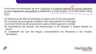 ENEM PPL 2020  ESTUDOS DA LÍNGUA  De acordo com alguns estudos uma inovação do português [upl. by Torre]