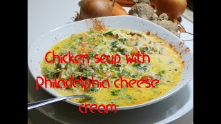 Chicken soup with Philadelphia cheese cream [upl. by Florida]