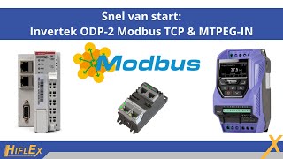 Snel van start Invertek ODP2 Modbus TCP amp MTPEGIN [upl. by Enahpets]