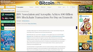 News Aerospike 100 Bn BSV Tx per day [upl. by Nessej]