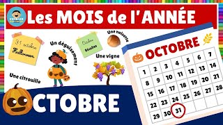 Les mois de lannée  le mois dOCTOBRE [upl. by Elsilrac]