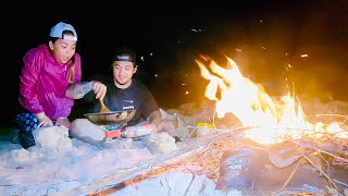 CATCH amp COOK at NIGHT With My Wife in the ISLAND  Geo Ong [upl. by Thordia]