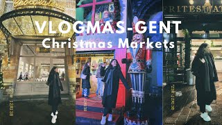 VLOGMAS  Gentte Christmas Marketleri Belçikada en iyi patates kızartması [upl. by Atinauj]