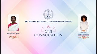 42nd Convocation of Sri Sathya Sai Institute of Higher Learning  Nov 22 2023  Prasanthi Nilayam [upl. by Lewej742]