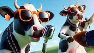 Funny cow dance 032  cow dance  cow cow amp cow  cow video 2024 [upl. by Oicneconi]