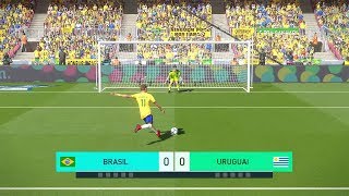 FINAL DA COPA DO MUNDO BRASIL VS URUGUAI EMOCIONANTE  PES 2018  RUMO AO ESTRELATO 78 [upl. by Dickinson666]