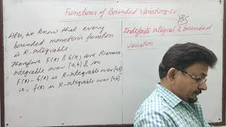 Functions of Bounded Variation 10by Yogendra Bahadur Singh Chauhan [upl. by Assylla638]