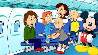 Rosie and Classic Caillou Misbehave on the trip to DisneylandGrounded [upl. by Mini]