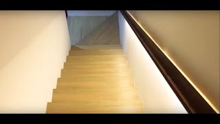 Lighting up stairs way using LED strip [upl. by Laveen406]